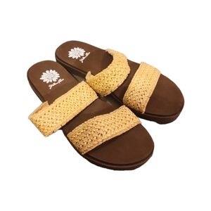 Yellow Box Marigold Fentana sandal size 8